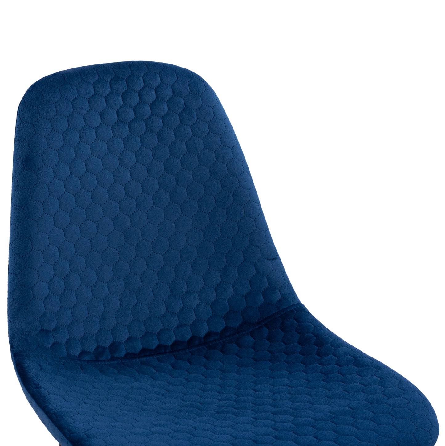 Chair Lucille Hm8552.08 Form Velvet Blue With Metallic Frame 45x56x81cm