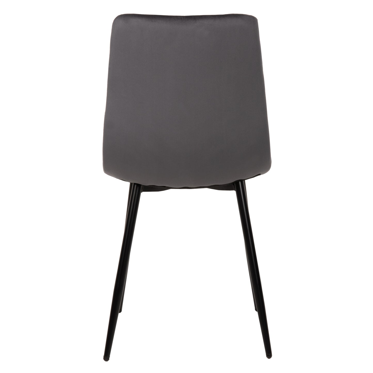 Dining Chair Latrell Hm8587.01 Grey Velvet & Black Metal Legs 43x54x88hcm.