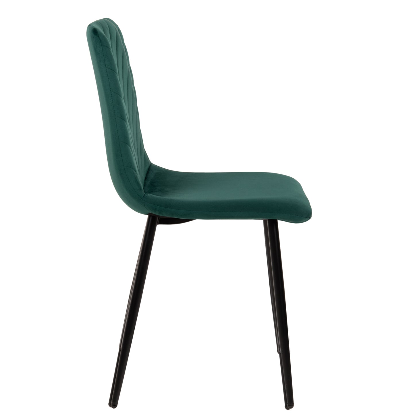 Dining Chair Latrell Hm8587.03 Cypress Green Velvet & Black Metal Legs 43x54x88hcm.