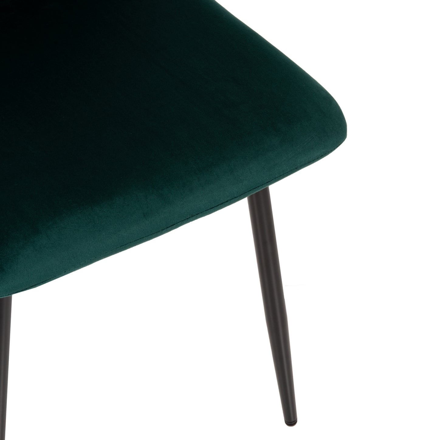 Dining Chair Latrell Hm8587.03 Cypress Green Velvet & Black Metal Legs 43x54x88hcm.