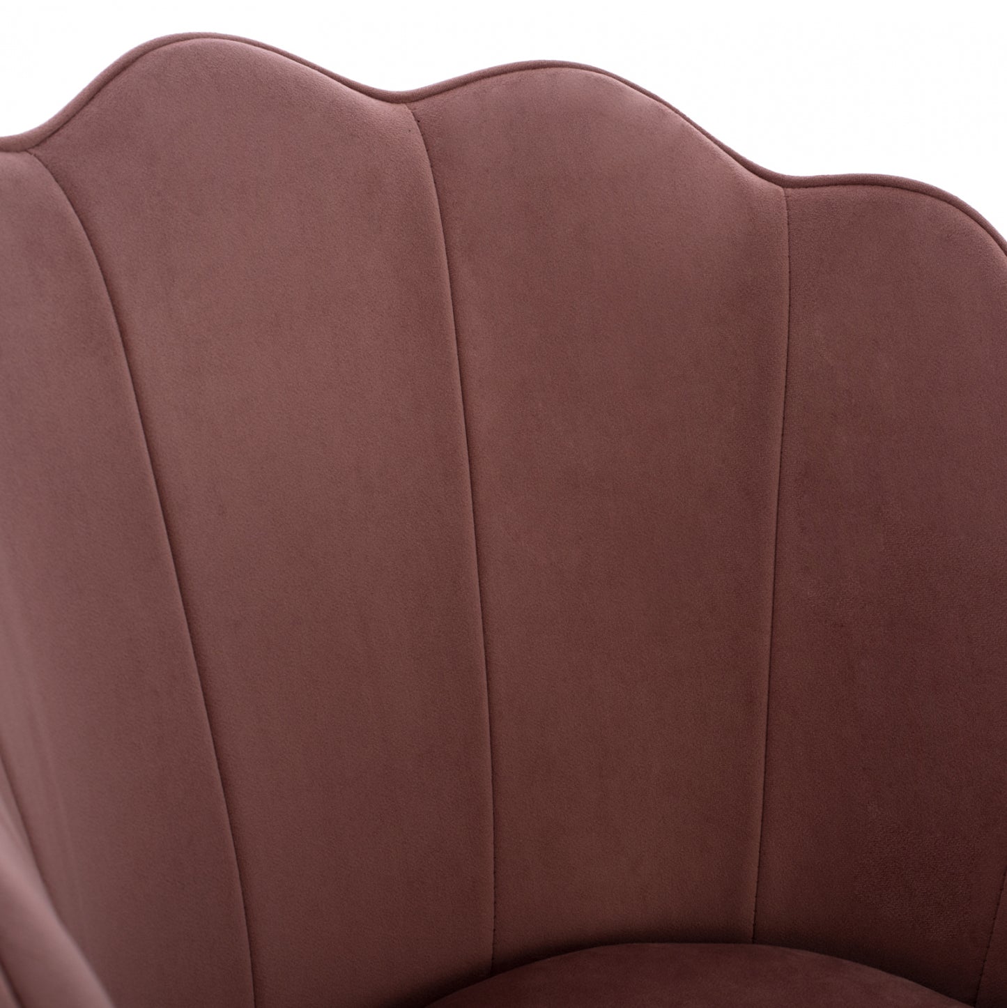 Chair Hm8737.02 Velvet Dusty Pink With Metal Gold Frame 48x48x85 Cm.