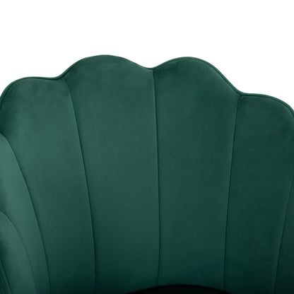 Chair Hm8737.03 Velvet Green With Metal Gold Frame 57.5x57.5x85 Cm.