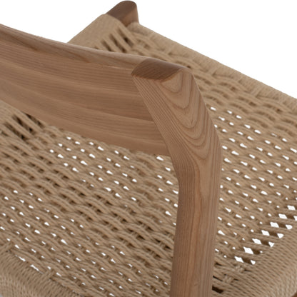 Dining Chair Pontus Hm9322.11 Rubberwood And Rope Seat-natural Color 47x52x80hcm.