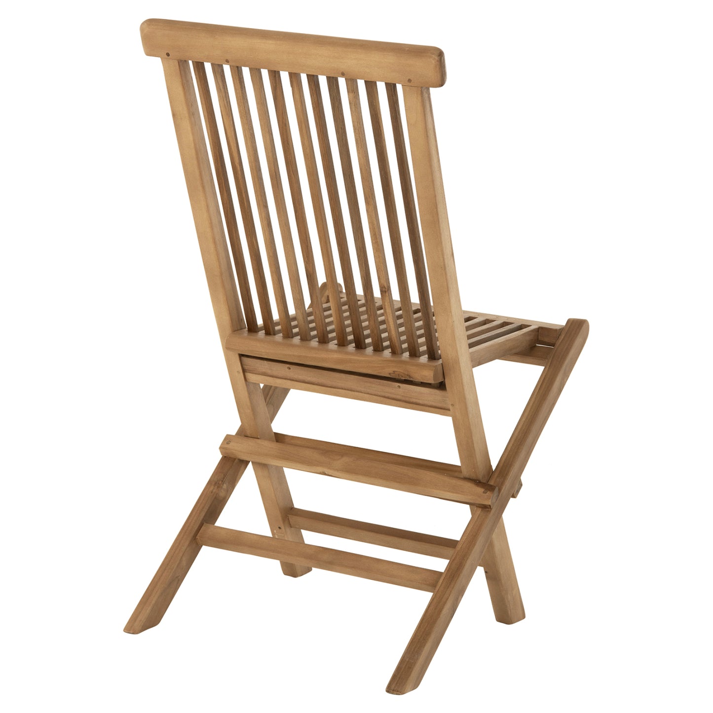 Chair Kendall Hm9540 Folding-teak Wood In Natural Color 46,5x63x89hcm.