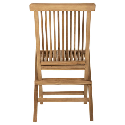 Chair Kendall Hm9540 Folding-teak Wood In Natural Color 46,5x63x89hcm.