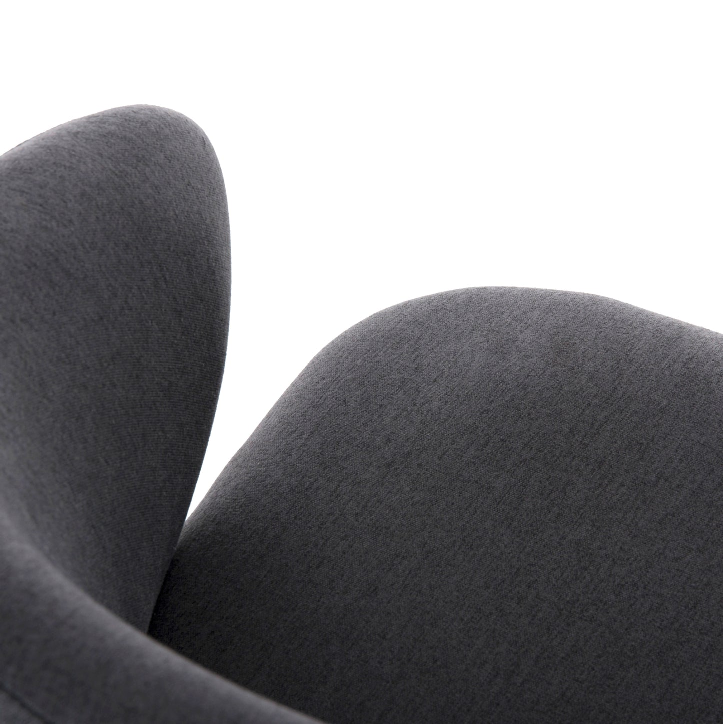 Dining Chair Isiah Hm9615.01 Grey Fabric-black Metal Legs 56x56x76hcm.