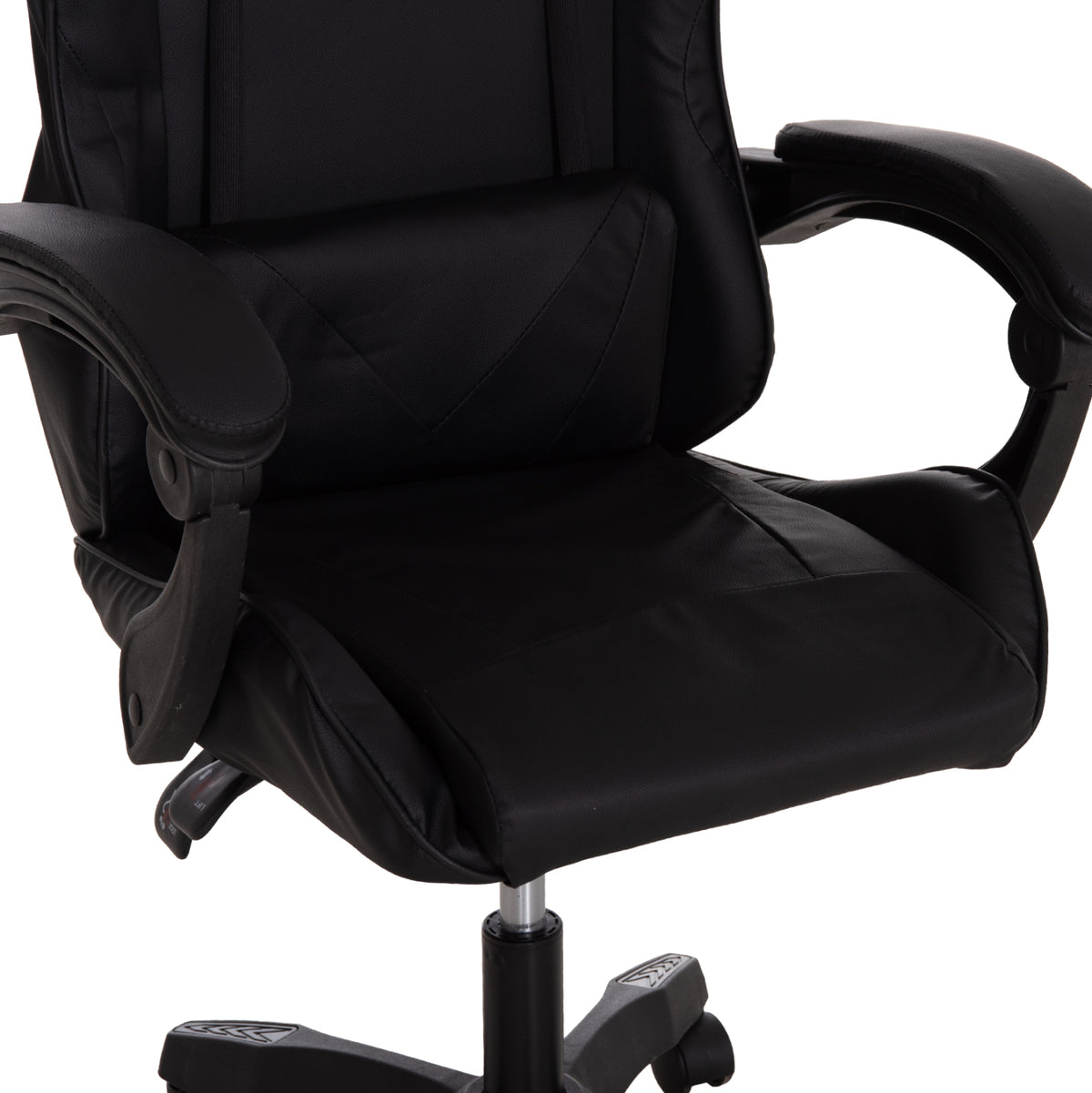 Gaming Chair Stratus Hm1231.01 Black Pvc--with Lumbar And Head Support Cushions 60x59x117hcm.