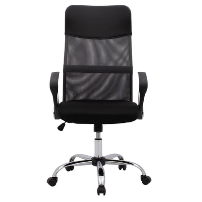 Office Chair Cable Hm1000.10 Black Grey Mesh Chromed Leg 61x58x118