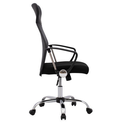 Office Chair Cable Hm1000.10 Black Grey Mesh Chromed Leg 61x58x118