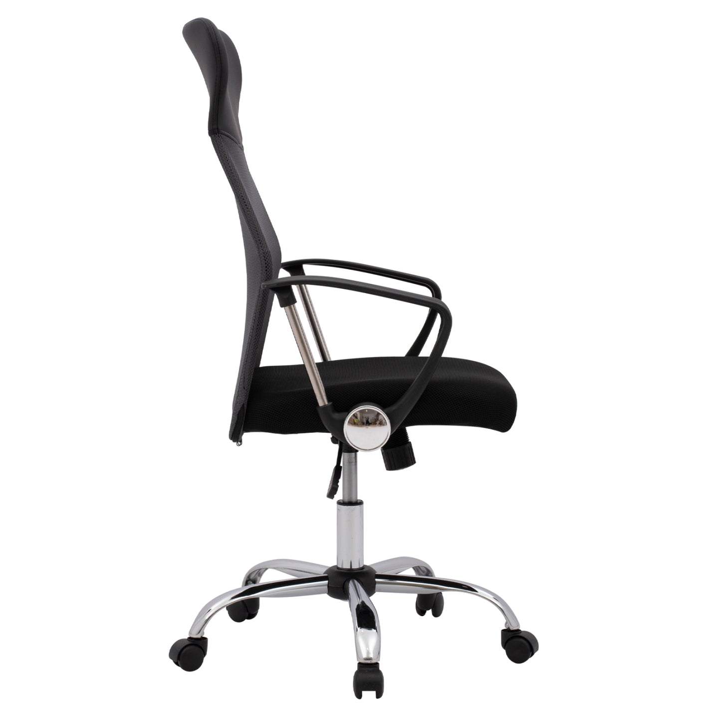 Office Chair Cable Hm1000.10 Black Grey Mesh Chromed Leg 61x58x118