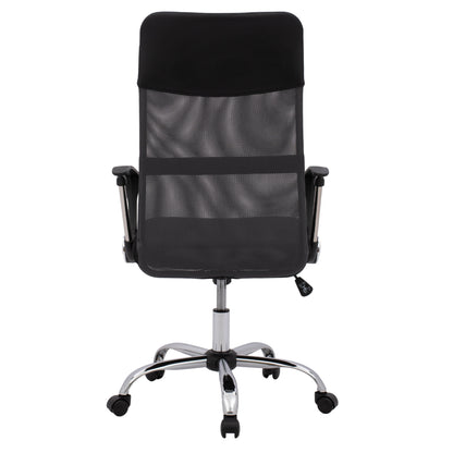 Office Chair Cable Hm1000.10 Black Grey Mesh Chromed Leg 61x58x118