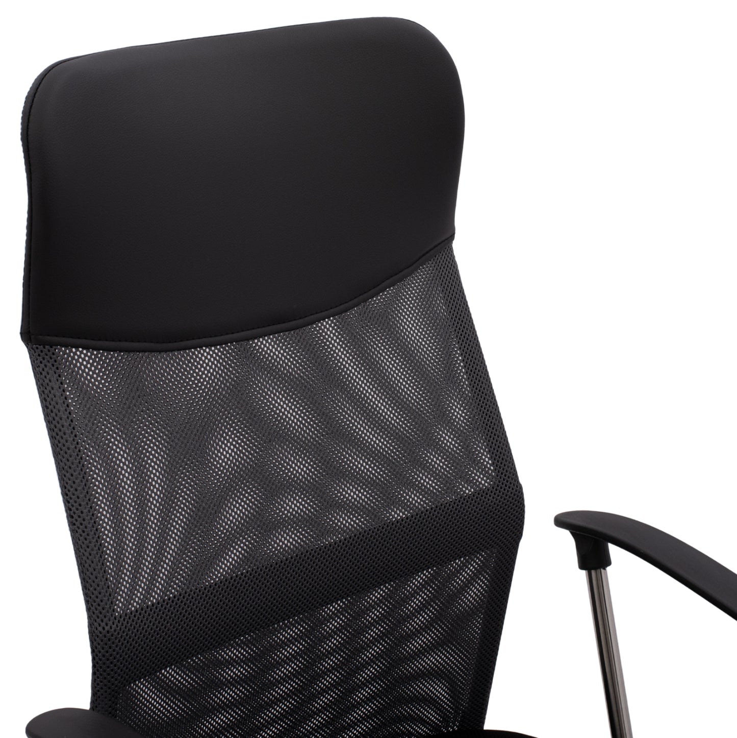 Office Chair Cable Hm1000.10 Black Grey Mesh Chromed Leg 61x58x118