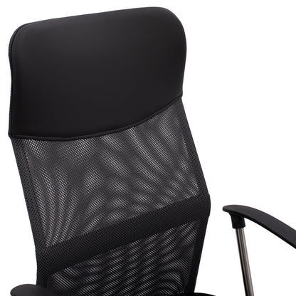 Office Chair Cable Hm1000.10 Black Grey Mesh Chromed Leg 61x58x118