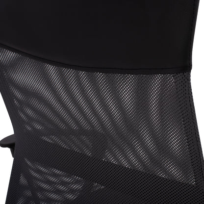 Office Chair Cable Hm1000.10 Black Grey Mesh Chromed Leg 61x58x118