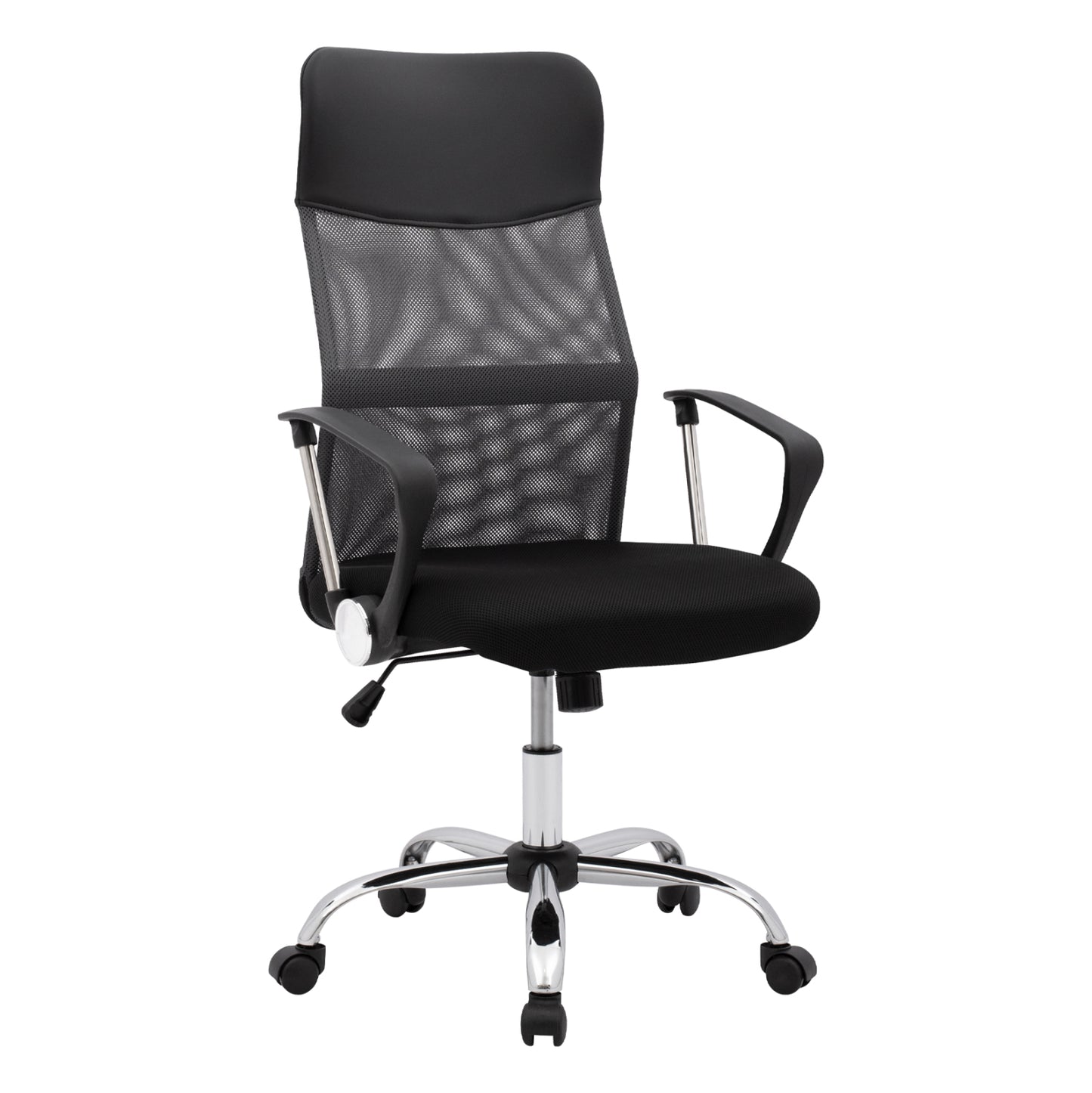 Office Chair Cable Hm1000.10 Black Grey Mesh Chromed Leg 61x58x118