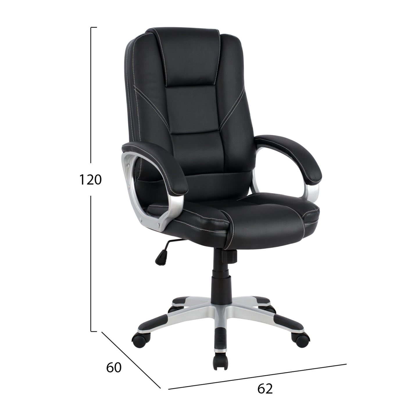 Manager's Office Chair Hm1091.01 Black 62x60x120cm