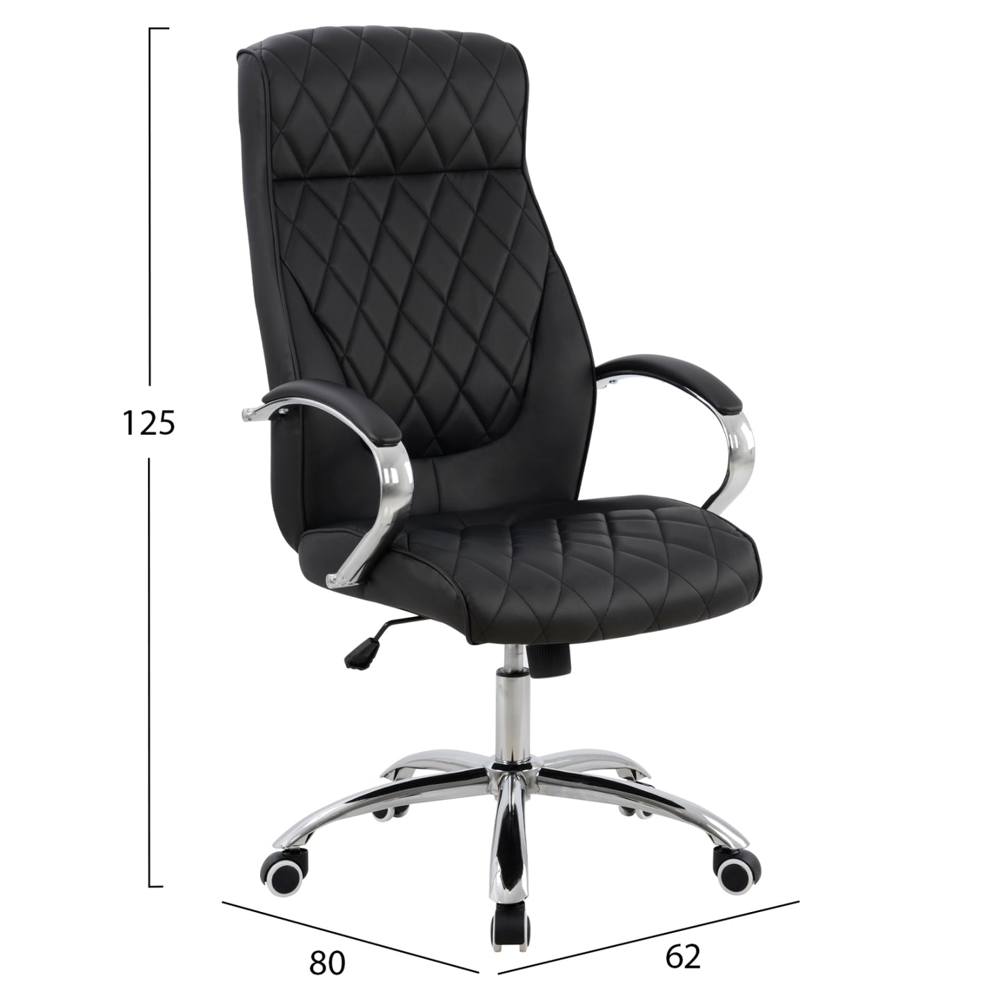 Manager's Office Chair Hm1098.01 Black 62x80x125cm
