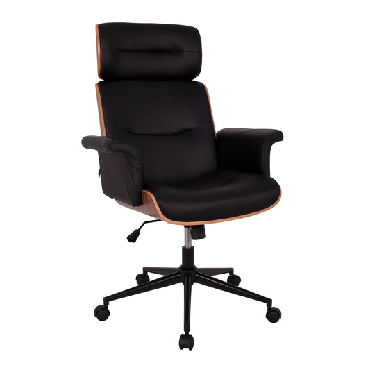 Manager's Office Chair Superior Pro Hm1108.01 Walnut-black Color 74x74x116 Cm
