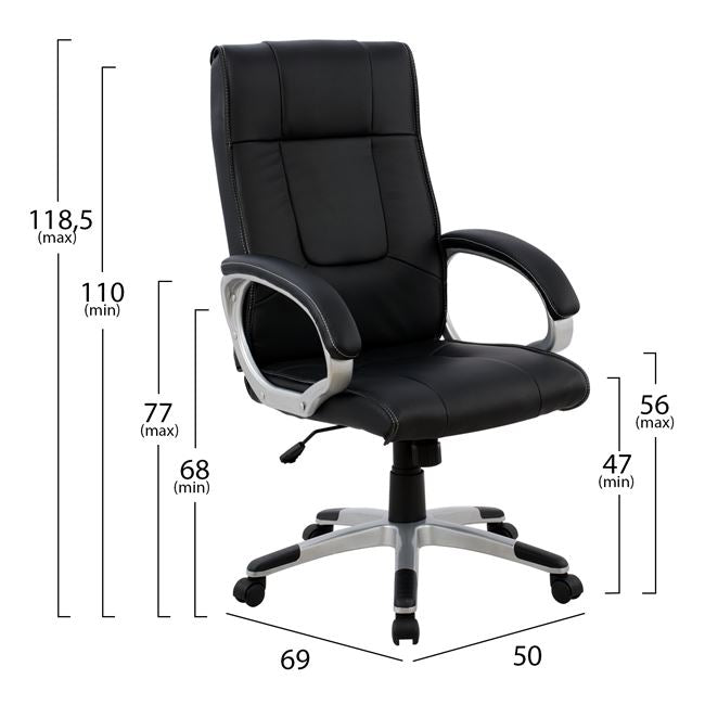 Manager's Office Chair Hm1092.01 Black 50x69x118,5 Cm