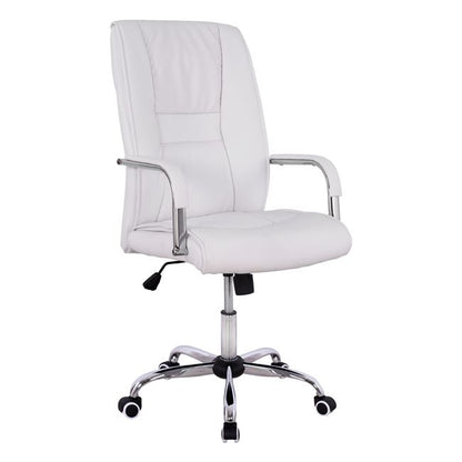 Manager's Office Chair Hm1106.02 White Color 58,5x70x120 Cm