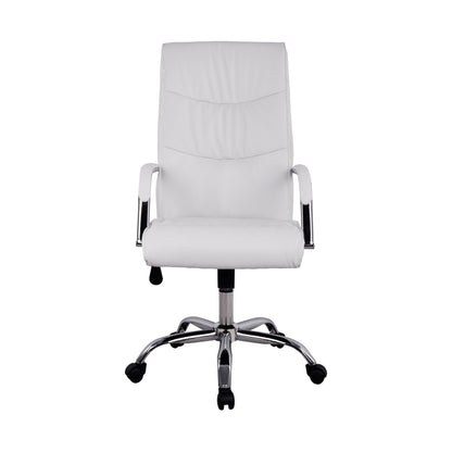 Office Chair Director's White With Chromed Base Jacob Hm1044.12 57x75,5x100 Cm