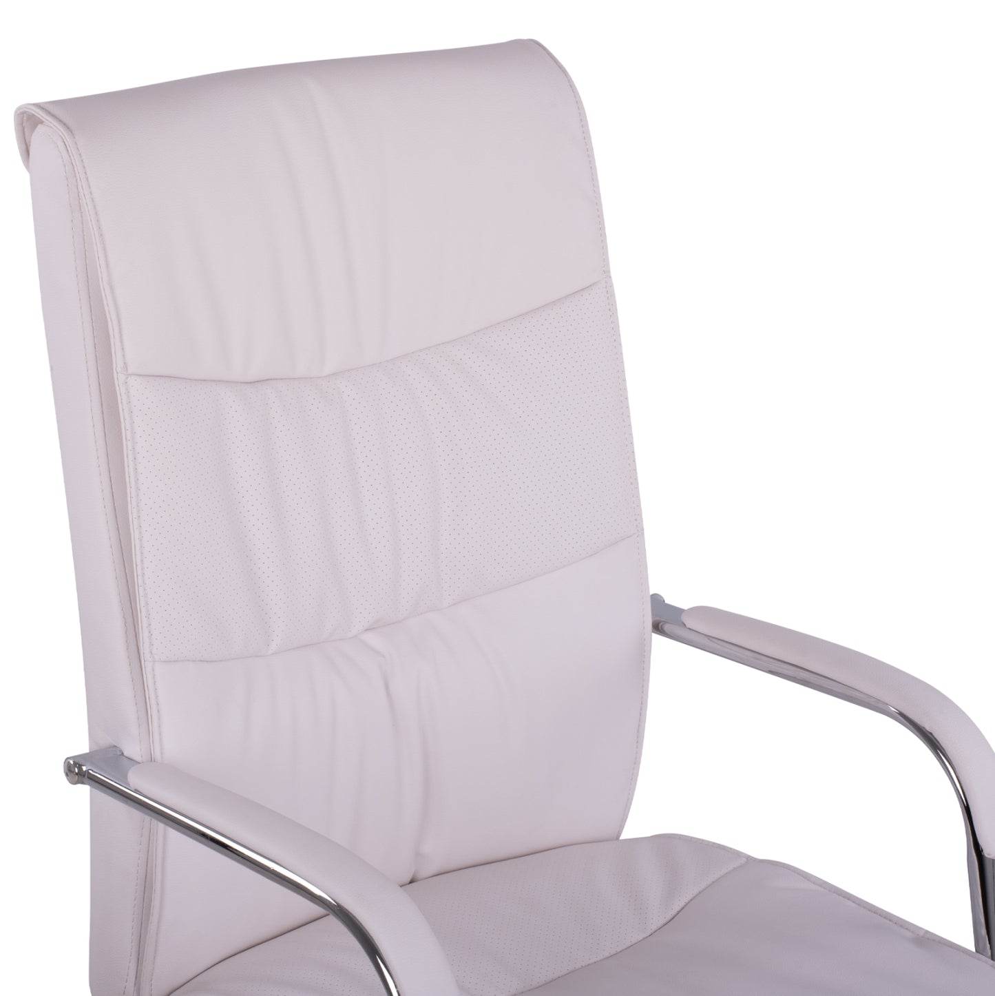 Office Chair Director's White With Chromed Base Jacob Hm1044.12 57x75,5x100 Cm