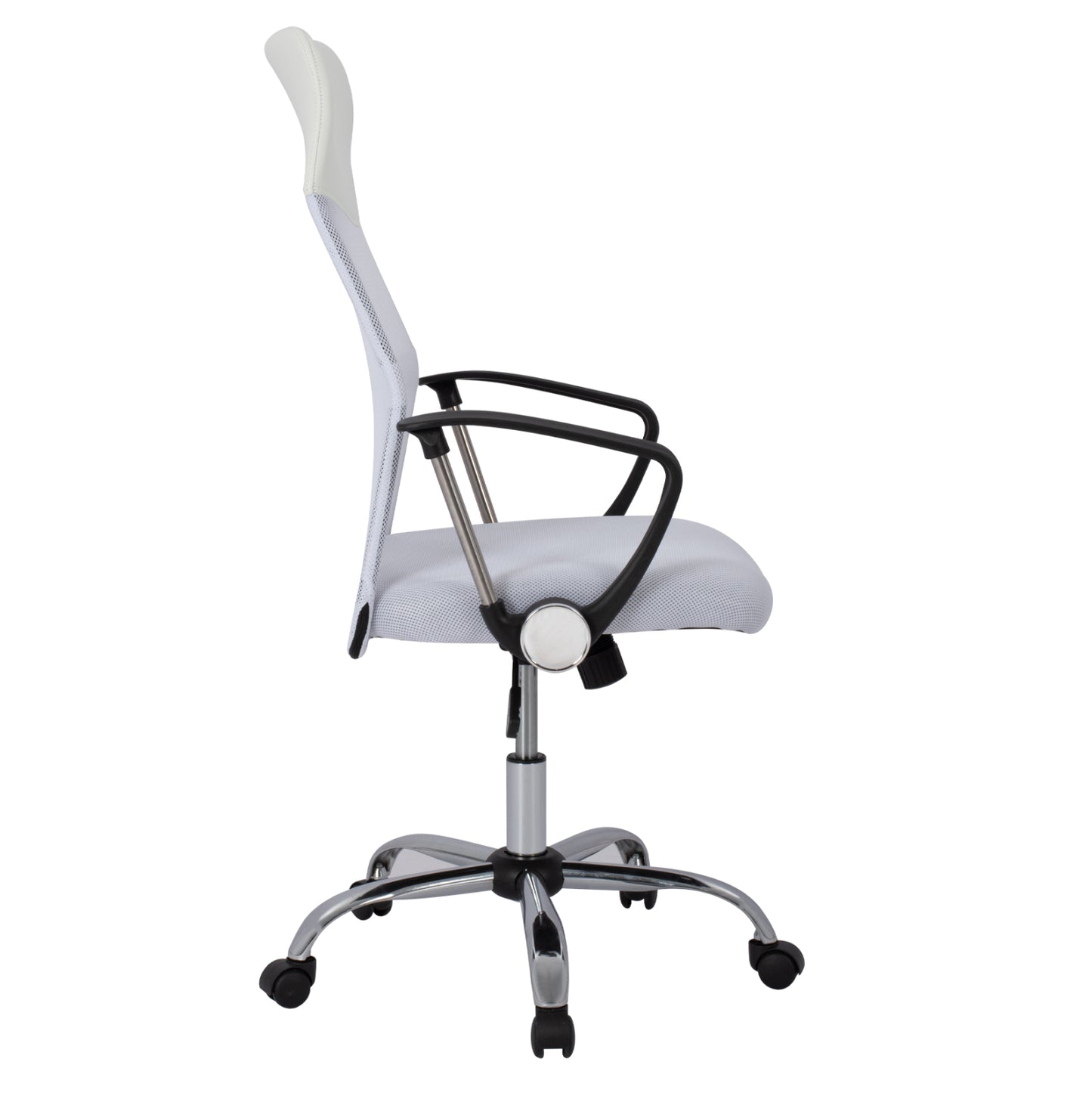 Office Chair Hm1000.04 White Mesh Chromed Leg 61x58x118