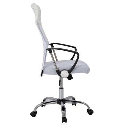 Office Chair Hm1000.04 White Mesh Chromed Leg 61x58x118