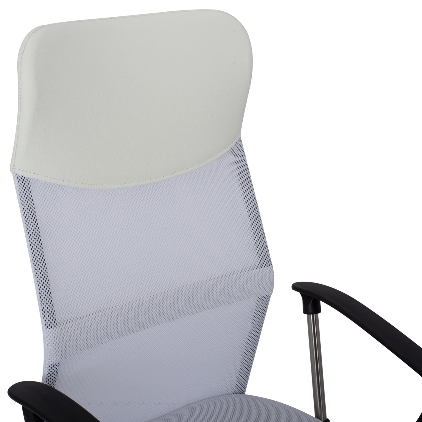 Office Chair Hm1000.04 White Mesh Chromed Leg 61x58x118