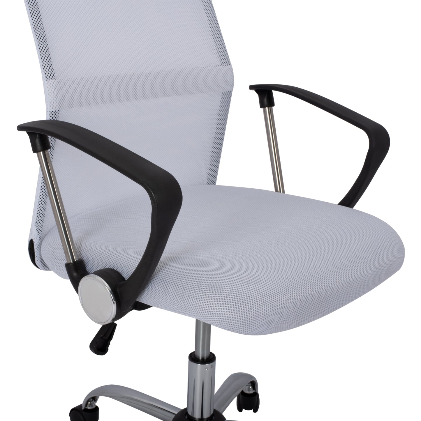 Office Chair Hm1000.04 White Mesh Chromed Leg 61x58x118