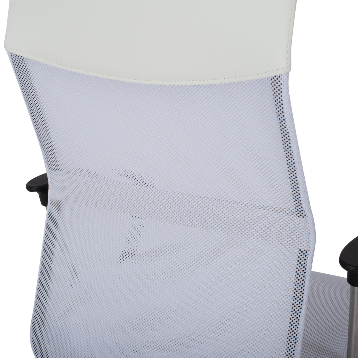 Office Chair Hm1000.04 White Mesh Chromed Leg 61x58x118
