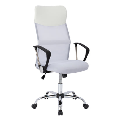 Office Chair Hm1000.04 White Mesh Chromed Leg 61x58x118