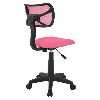 Office Chair Hm1026.05 Pink With Mesh Fabric 40,5x50,5x91,5 Cm.