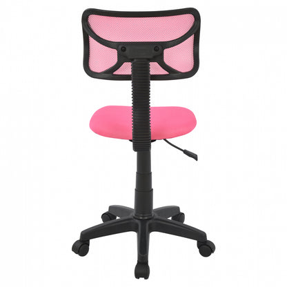 Office Chair Hm1026.05 Pink With Mesh Fabric 40,5x50,5x91,5 Cm.