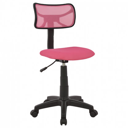 Office Chair Hm1026.05 Pink With Mesh Fabric 40,5x50,5x91,5 Cm.