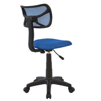 Office Chair Hm1026.06 Blue With Mesh Fabric 40,5x50,5x91,5 Cm.