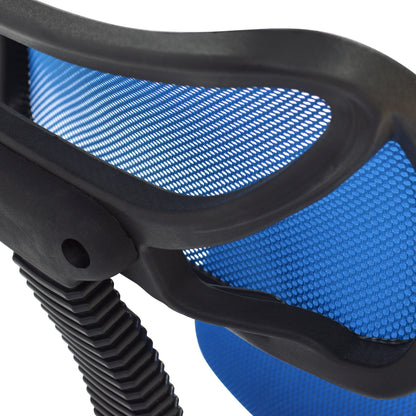 Office Chair Hm1026.06 Blue With Mesh Fabric 40,5x50,5x91,5 Cm.
