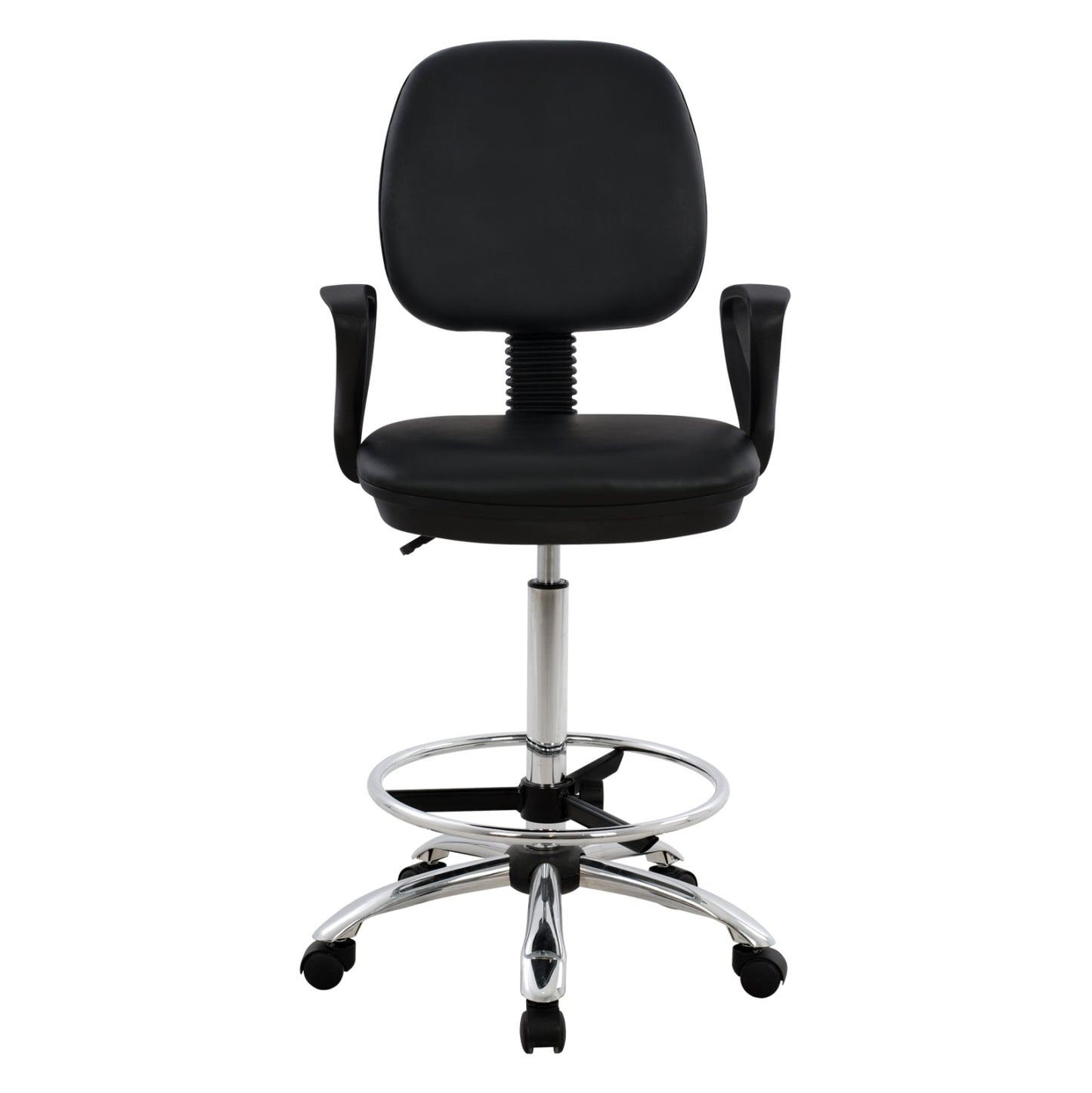 Office Chair Vegar Hm1042.01 With Perimeter Footrest-high Seat-black 56,5x60x136hcm.