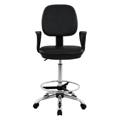 Office Chair Vegar Hm1042.01 With Perimeter Footrest-high Seat-black 56,5x60x136hcm.