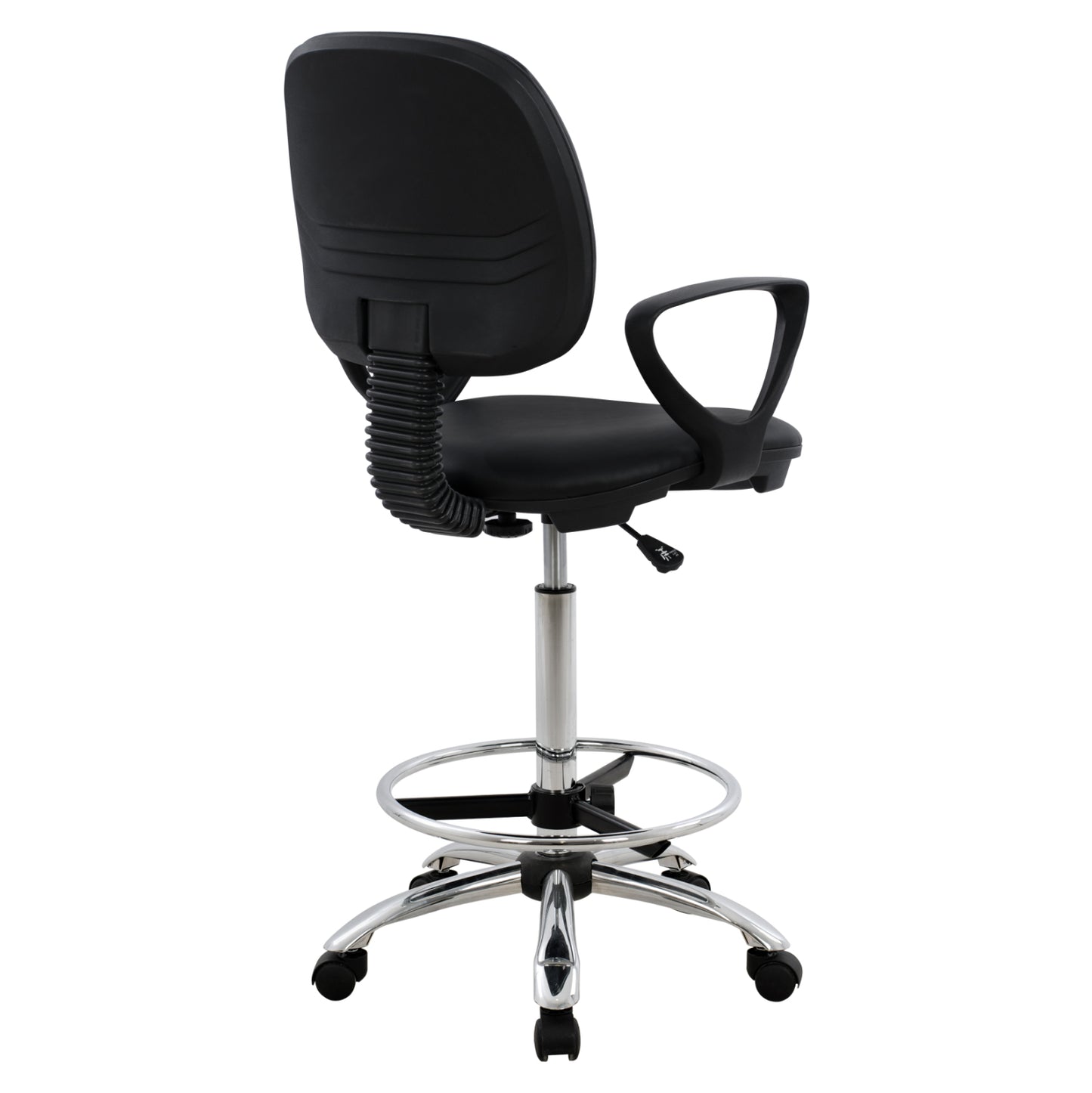 Office Chair Vegar Hm1042.01 With Perimeter Footrest-high Seat-black 56,5x60x136hcm.