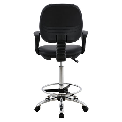 Office Chair Vegar Hm1042.01 With Perimeter Footrest-high Seat-black 56,5x60x136hcm.