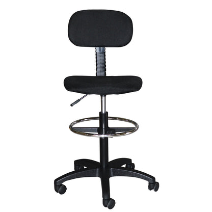 Office Chair Vegar Hm1043.01 With Perimeter Footrest-high Seat-black Fabric 45Χ42Χ132hcm.
