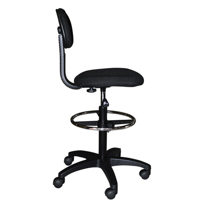 Office Chair Vegar Hm1043.01 With Perimeter Footrest-high Seat-black Fabric 45Χ42Χ132hcm.