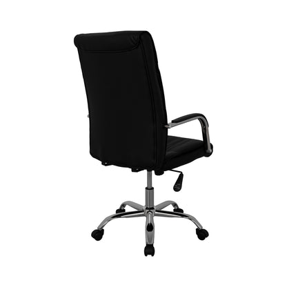 Manager's Office Chair Hm1044.11 Black With Chromed Base 55,5x65x111  Cm.