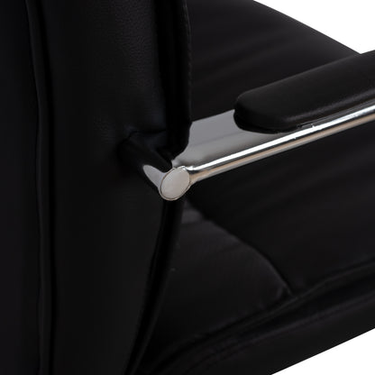 Manager's Office Chair Hm1044.11 Black With Chromed Base 55,5x65x111  Cm.