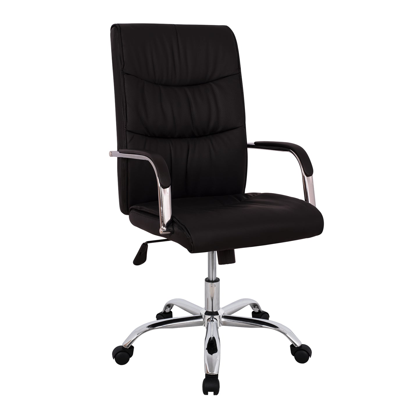 Manager's Office Chair Hm1044.11 Black With Chromed Base 55,5x65x111  Cm.
