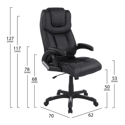 Massage Office Chair Hm1050.01 Black Color