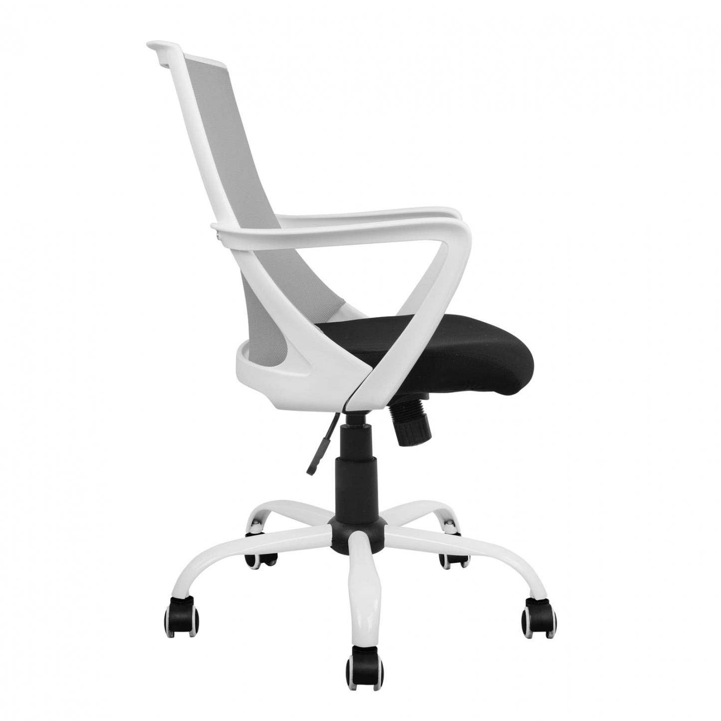 Office Chair Hm1053.21 Grey With Mesh And Metal Base 58x59x103 Cm