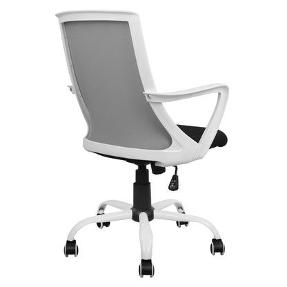Office Chair Hm1053.21 Grey With Mesh And Metal Base 58x59x103h Cm