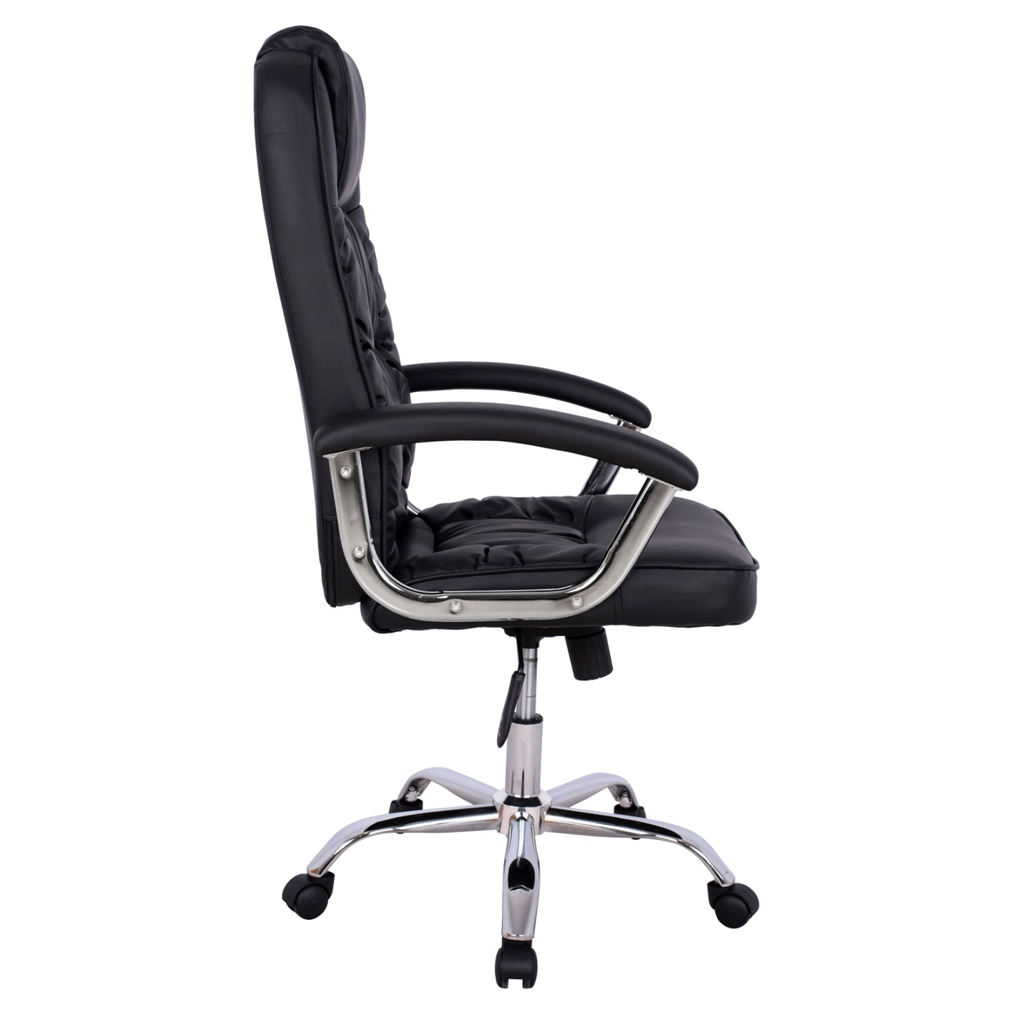 Office Chair Hm1112 With Black Pu And Chromed Base 63x67x113 Cm.